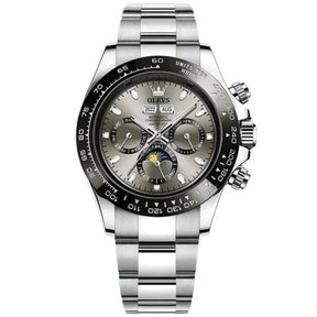 Relógio OLEVS Lunar Precision Masculino com Pulseira de Aço