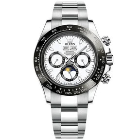 Relógio OLEVS Lunar Precision Masculino com Pulseira de Aço