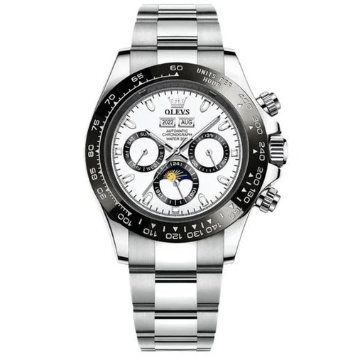 Relógio OLEVS Lunar Precision Masculino com Pulseira de Aço