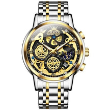 Relógio OLEVS Golden Majesty Masculino com Pulseira de Aço