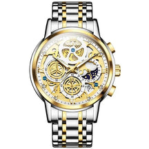 Relógio OLEVS Golden Majesty Masculino com Pulseira de Aço