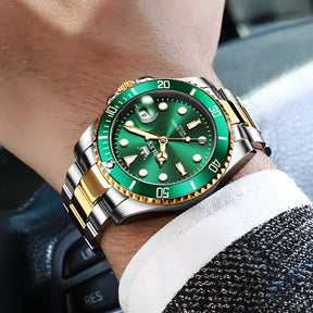 Relógio OLEVS Nautilus Masculino com Pulseira de Aço