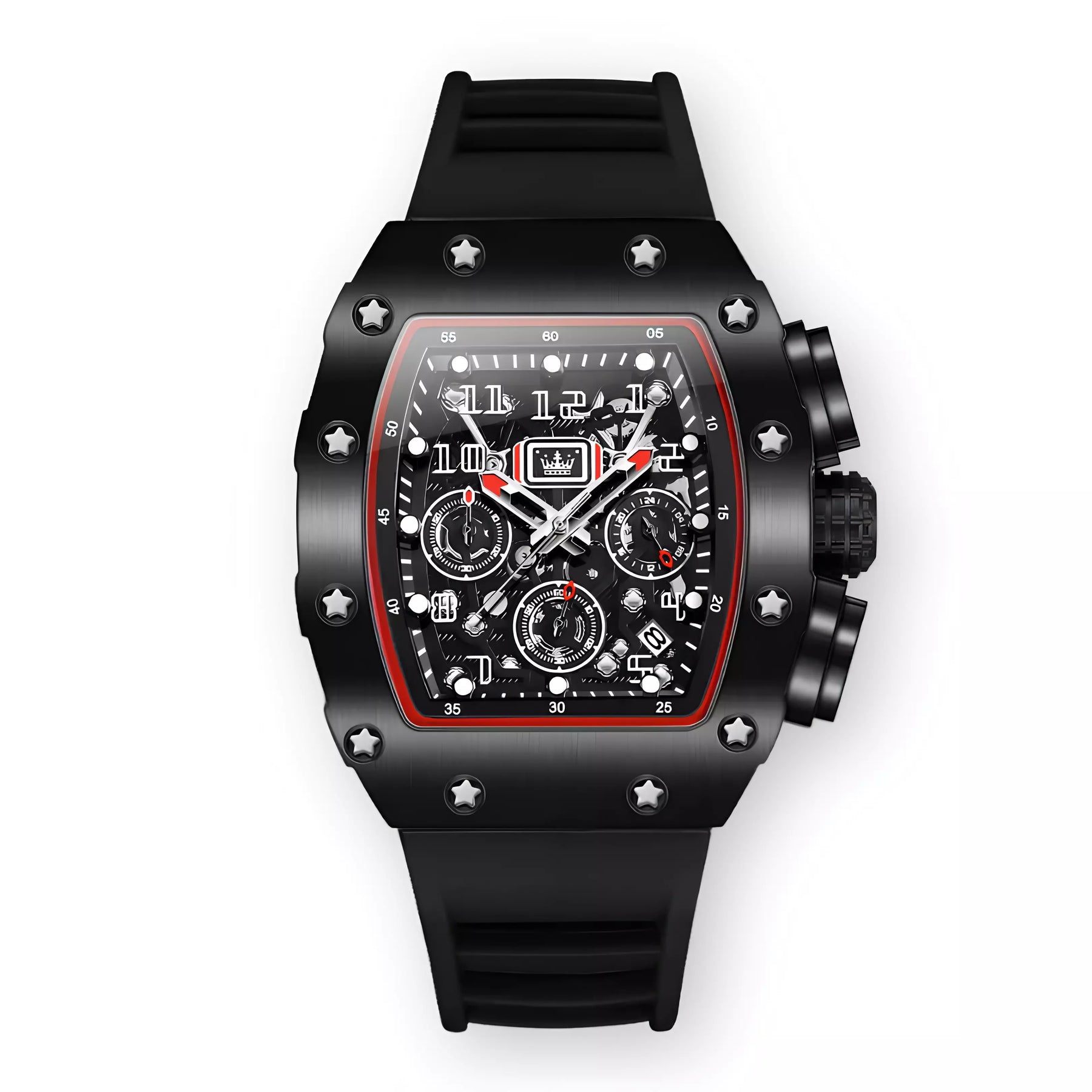 Relógio OLEVS Brutus Explorer Masculino com Pulseira de Silicone